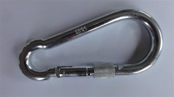 Karabińczyk z zabezpieczeniem 12mm