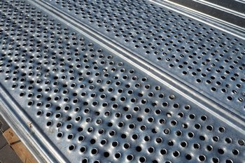 Podest stalowy rusztowania warszawskiego