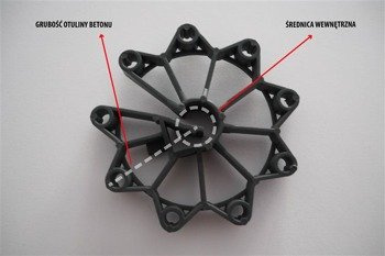 Dystans do betonu GWIAZDKA 20/4-12