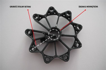 Dystans do betonu GWIAZDKA 15/4-8
