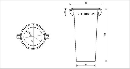 Element zasypowy zsypu budowlanego